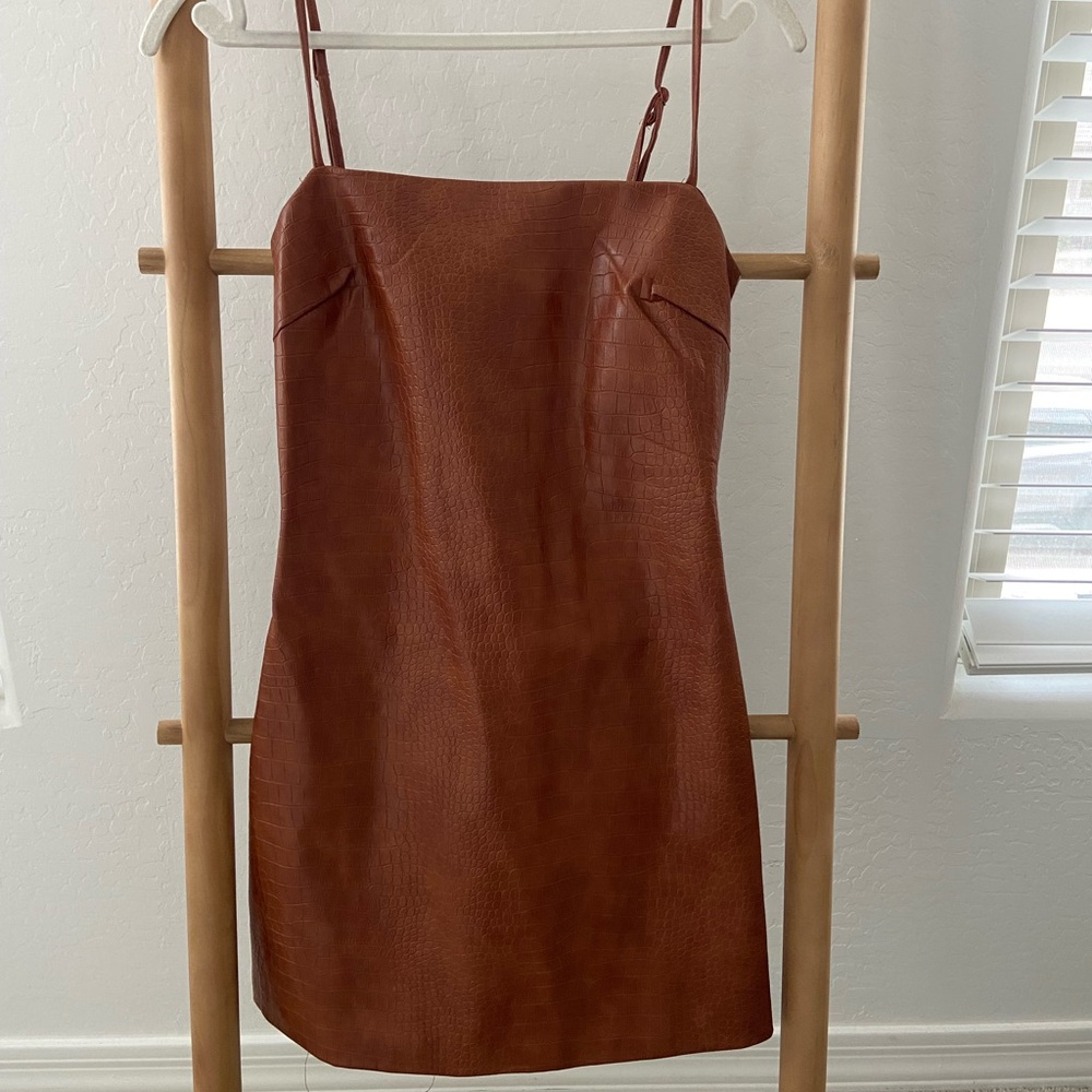 Bardot Brown Mini Dress - Picture 5 of 7